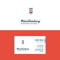 piatto Rete logo e visitare carta modello busienss concetto logo design vettore