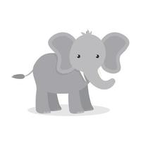 carino elefante. animale di Africa. vettore illustrazione nel un' piatto stile.