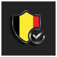 Belgio bandiera design vettore