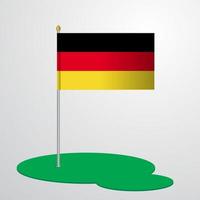 Germania bandiera polo vettore
