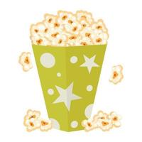 Guarda a Questo piatto design di Popcorn vettore