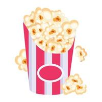 Guarda a Questo piatto design di Popcorn vettore