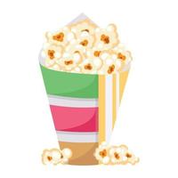 Guarda a Questo piatto design di Popcorn vettore