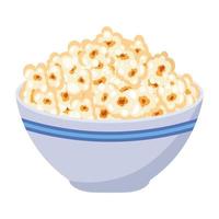 Guarda a Questo piatto design di Popcorn vettore