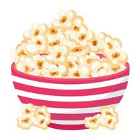 Guarda a Questo piatto design di Popcorn vettore