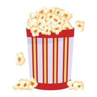 Guarda a Questo piatto design di Popcorn vettore