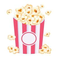 Guarda a Questo piatto design di Popcorn vettore