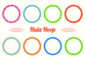 Set di icone di Hula Hoop vettore