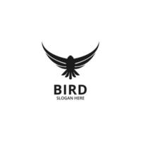 uccello logo design diffusione Ali vettore