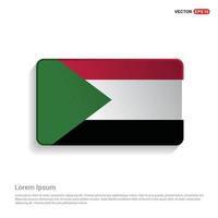 Sudan bandiera design vettore