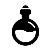 bottiglia simbolo gioco icona con solido stile vettore