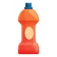detergente bottiglia icona, cartone animato stile vettore