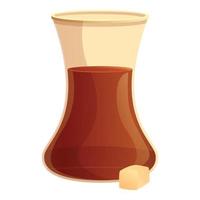 Turco caffè icona, cartone animato stile vettore