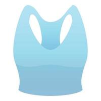 fitness reggiseno icona, cartone animato stile vettore