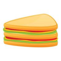 casa Sandwich icona, cartone animato stile vettore