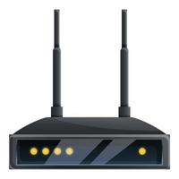 moderno router icona, cartone animato stile vettore