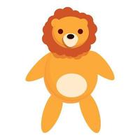 carino orso Bambola icona, cartone animato stile vettore
