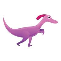 carino ragazzo dino icona, cartone animato stile vettore