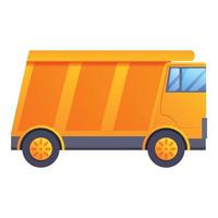 mancia camion icona, cartone animato stile vettore