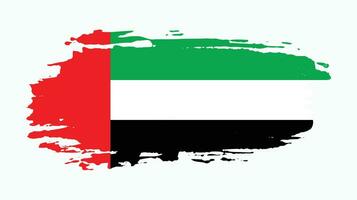 nuovo sbiadito grunge struttura Vintage ▾ unito arabo Emirates bandiera vettore
