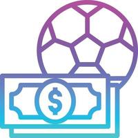 calcio palla scommesse sport gioco d'azzardo - pendenza icona vettore