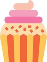 tazza torta festa dolce bekery compleanno - piatto icona vettore
