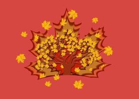 autunno saldi. banner con autunno le foglie. sfondi con autunno fogliame. un pubblicità manifesto, un' sociale media inviare, un' sconto carta o un' aviatore design modello. vettore illustrazione.