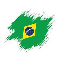 professionale grafico brasile grunge struttura bandiera vettore