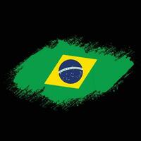 grunge struttura sbiadito brasile bandiera vettore