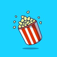 Popcorn vettore illustrazione. Popcorn secchio design vettore