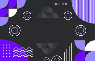 semplice sfondo geometrico cerchio viola e nero vettore