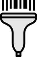 codice a barre scanner dispositivi vendita multimedia - pieno schema icona vettore