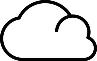 nube cielo tempo metereologico nuvoloso - schema icona vettore