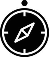 bussola orientamento cardinale punti Posizione direzione - solido icona vettore