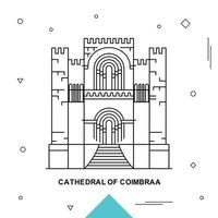 Cattedrale di coimbra vettore