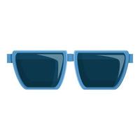 estate festa occhiali da sole icona, cartone animato stile vettore
