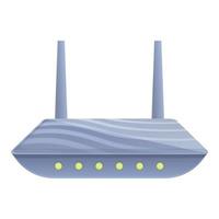 Wi-Fi Internet modem icona, cartone animato stile vettore