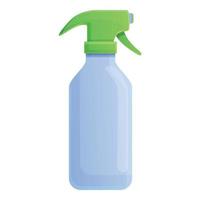 casa disinfezione spray bottiglia icona, cartone animato stile vettore