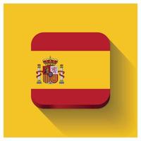 Spagna bandiere design vettore