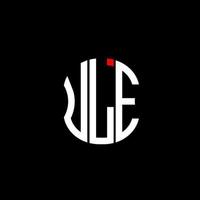 ule lettera logo astratto creativo design. ule unico design vettore