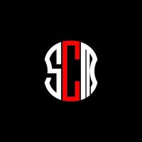 sccm lettera logo astratto creativo design. sccm unico design vettore
