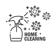 icona del pittogramma di pulizia della casa vettore