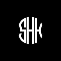 shh lettera logo astratto creativo design. shh unico design vettore