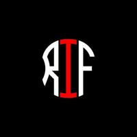 rif lettera logo astratto creativo design. rif unico design vettore