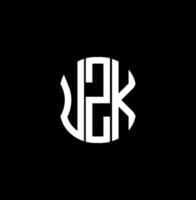 uzk lettera logo astratto creativo design. uzk unico design vettore