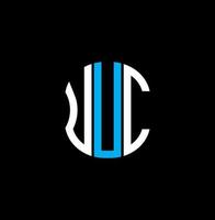 uuc lettera logo astratto creativo design. uuc unico design vettore