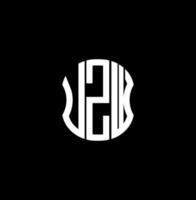 uzw lettera logo astratto creativo design. uzw unico design vettore