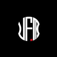ufm lettera logo astratto creativo design. ufm unico design vettore