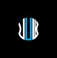 uuuu lettera logo astratto creativo design. uuuu unico design vettore
