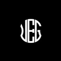 ueg lettera logo astratto creativo design. ueg unico design vettore